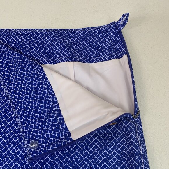 Annika Golf Skort Womens 4 Purple White Side Zip Pocket Abstract Geometric sport - Picture 5 of 10